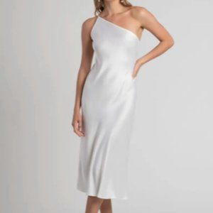 Jenny Yoo Abby Dress in Ivory, Size 10